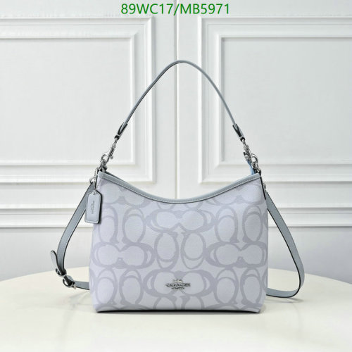 Coach Shoulder Bag in Signature Jacquard, Light Denim/Silver, Style No. 8787
