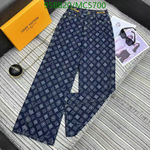 Louis Vuitton Denim Pants - Monogram Pattern, Stylish and Comfortable