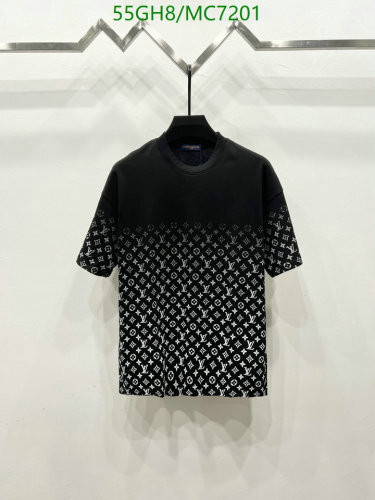 Louis Vuitton Men's Cotton T-Shirt - Short Sleeve, Monogram Print