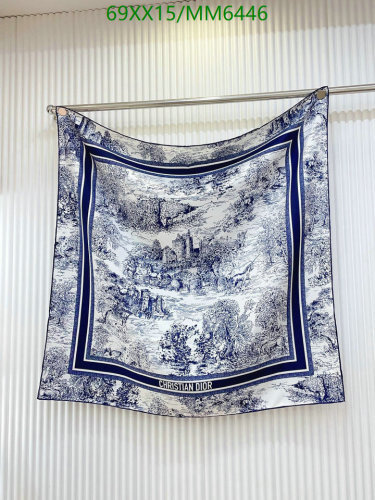 Christian Dior Blue Toile de Jouy Silk Scarf - 90x90 cm, Elegant and Timeless 7 Christian Dior Blue Toile de Jouy Silk Scarf - 90x90 cm, Elegant and Timeless