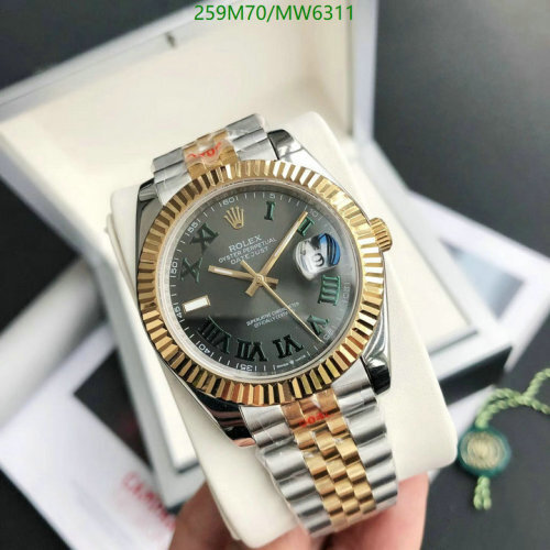 Rolex Datejust 41mm Olive Green Dial Two-Tone Jubilee Bracelet Watch