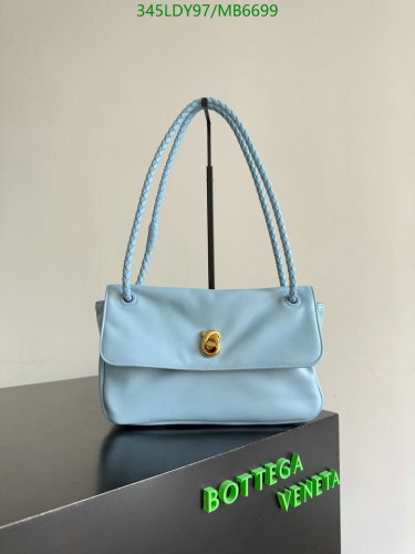 Bottega Veneta Small Hop in Light Blue Genuine Leather Shoulder Bag