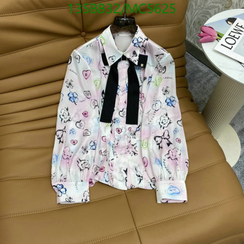 Chanel Women's Silk Printed Blouse with Bow - Elegant & Stylish, Sizes S-XL