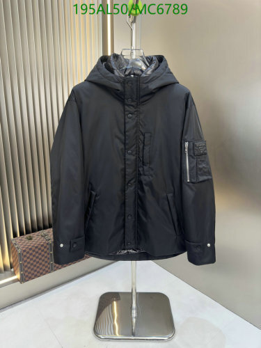 Prada Men's Black Down Jacket - Warm, Stylish, and Comfortable Outerwear