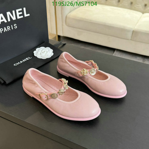 Chanel Women's Pink Sheepskin Leather Mary Jane Ballet Flats, Size EU35-42