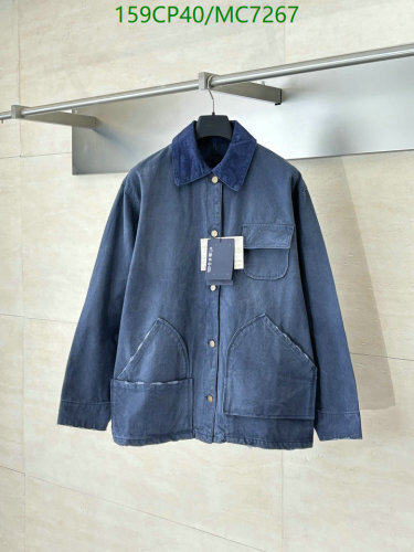 Prada Blue Denim Jacket with Corduroy Collar - Sizes 36-42