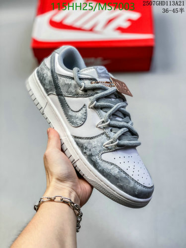 Nike Dunk Low Grey Fog Shoes MS7003 - Unisex, EU36-45, Durable, and Stylish