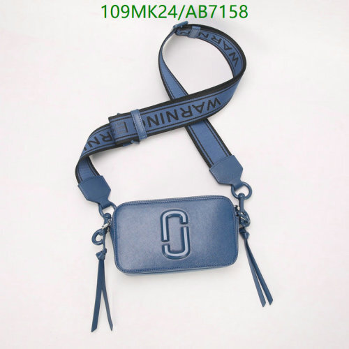 Marc Jacobs Snapshot Crossbody Bag, Cowhide Leather, Blue, 18.5*10.5*6cm