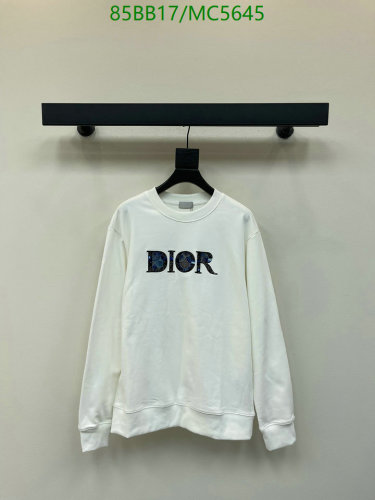 Dior White Cotton Sweatshirt With Embroidered Logo, Sizes S-M-L, Casual Style