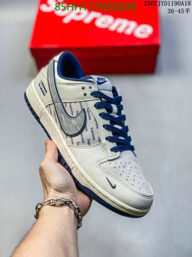 Nike x Supreme Dunk Low Sneakers - MS6808, Unisex Sizes EU36-45