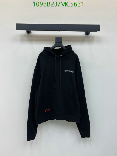 Chrome Hearts Black Cotton Hoodie with Logo - Streetwear Fashion