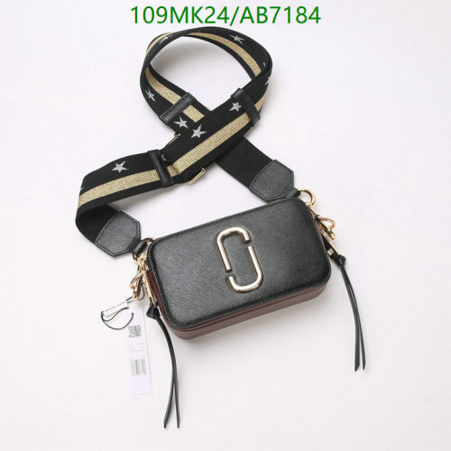 Marc Jacobs Snapshot Leather Camera Bag with Star Guitar Strap, Black