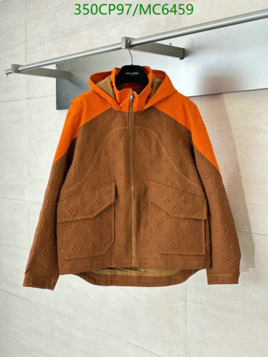 Louis Vuitton Monogram Embossed Hooded Jacket Brown/Orange - Sizes S-XL