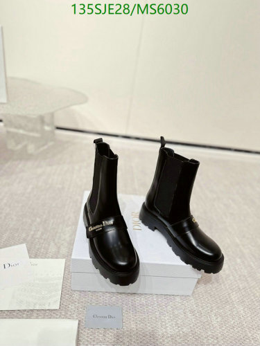 Christian Dior Women's Black Leather Chelsea Boots MS6030 EU35-41