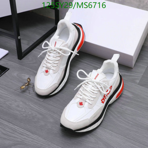 Dsquared2 Men's White Leather and Suede Lace-Up Sneakers - Size EU38-46