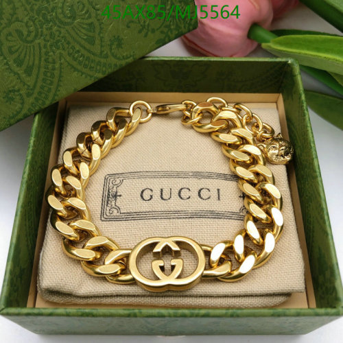 Gucci Women's Gold-Tone Interlocking G Chain Bracelet, Fashionable Jewelry