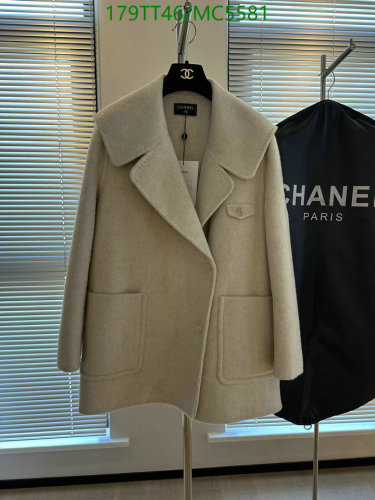 Chanel Women's Wool Blend Down Jacket - Stylish & Warm, Size Small