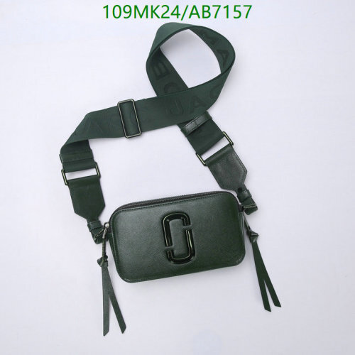 Marc Jacobs Crossbody Bag - Cowhide Leather, Forest Green, Compact Size