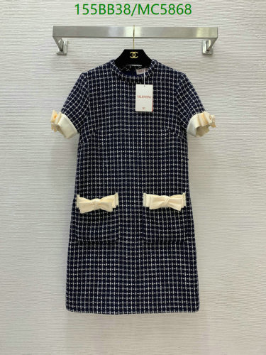 Valentino Women's Wool Blend Tweed Mini Dress with Bow Details - Size S-XL