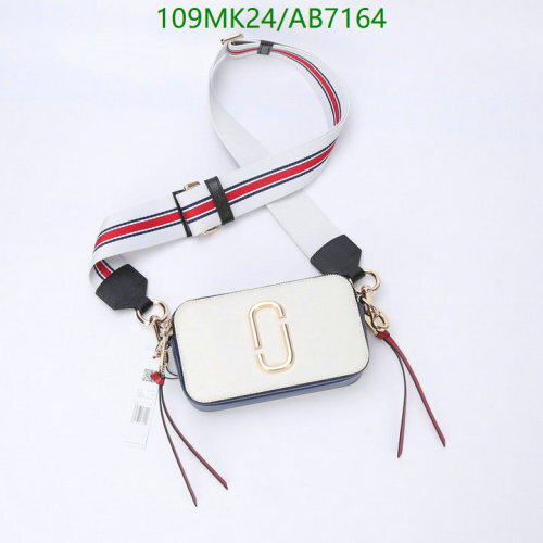 Marc Jacobs Snapshot Crossbody Bag Cowhide Leather, Ivory/Multi, 18.5*10.5*6cm