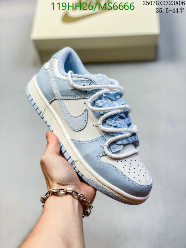 Nike Dunk Low Coast Women's Shoes, MS6666, EU36-44, Unisex, Light Blue/White