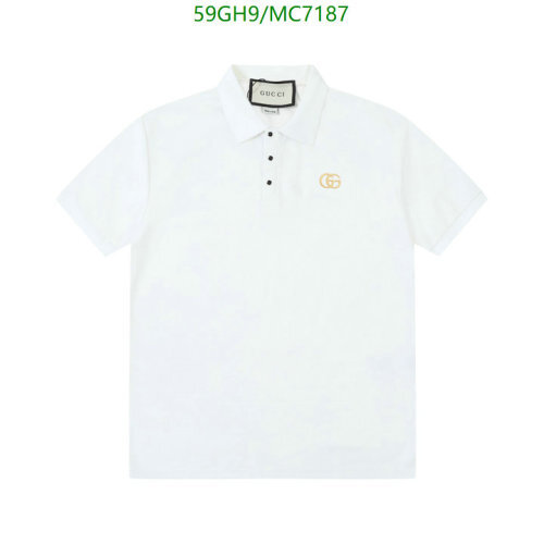 Gucci White Cotton Polo Shirt with Embroidered Logo - Sizes S to XL