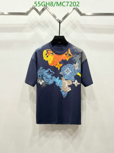 Louis Vuitton Men's Cotton T-Shirt with Graphic Print - Casual, Fashionable 6 Louis Vuitton Men's Cotton T-Shirt with Graphic Print - Casual, Fashionable