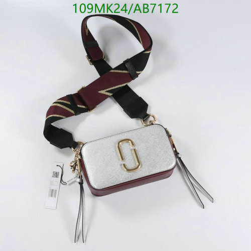 Marc Jacobs The Box Bag 18 Silver Multi Cowhide Leather Crossbody Bag