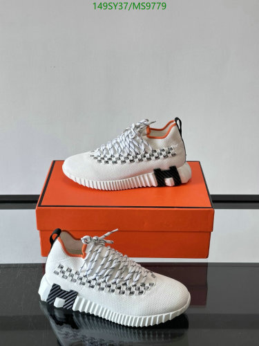 Hermès White Knit Sneakers - Unisex, EU36-45, Comfortable Athletic Shoes