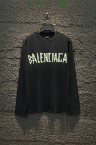 Balenciaga Black Long Sleeve Logo T-Shirt, XS-L, Stylish and Comfortable