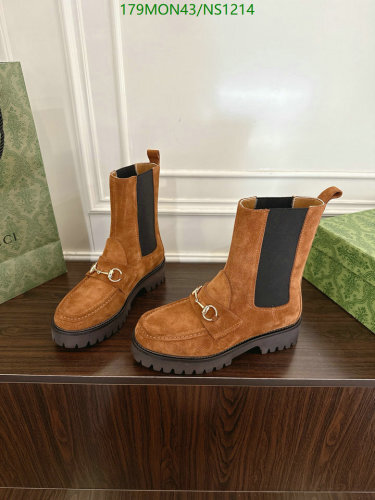 Gucci Women's Brown Suede Ankle Boots with Horsebit Detail - EU35-EU42