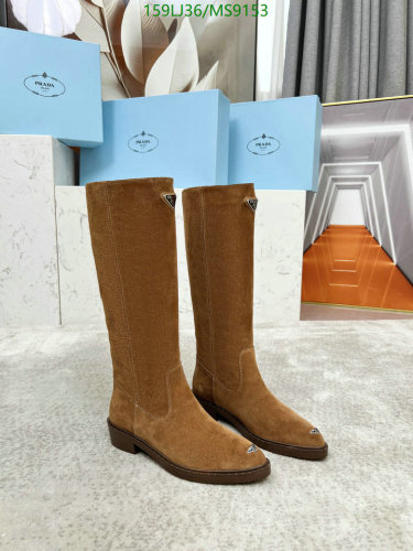Prada Women's Suede Knee-High Boots MS9153 - Cowhide & Lambskin, EU 35-41