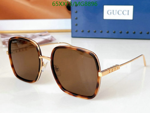 Gucci Women's Square Tortoise Sunglasses GG MG8896 Brown Lens 58-20-145