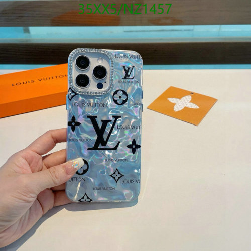 Louis Vuitton Iridescent Monogram iPhone Case with Rhinestone Border