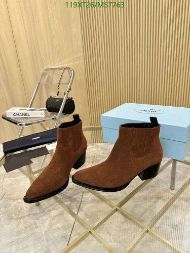 Prada Women's Brown Suede Heeled Ankle Boots - EU35-42, Stylish & Comfortable