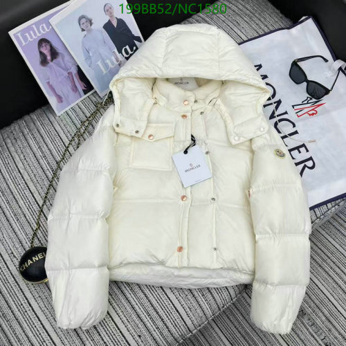 Moncler Women's White Goose Down Padded Hooded Jacket - Winter Essential