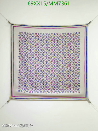 Louis Vuitton Silk Square Scarf, 90x90cm - Elegant Design