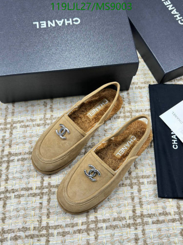 Chanel Women's Suede Wool Slingback Loafers - Beige, EU Sizes 35-40