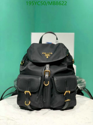 Prada Backpack - Length 24cm x Height 28cm x Bottom 12cm - Mirror Quality