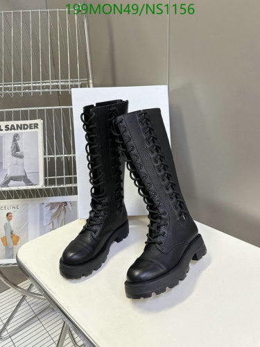 Lace-Up Knee High Boots for Women, Cowhide Leather, Platform Sole, EU Size 35-40