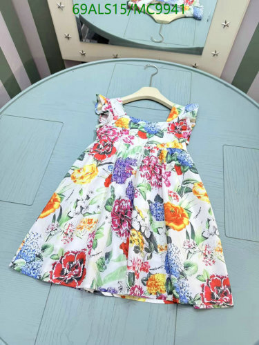 D&G Kids Floral Print Dress - Sleeveless, Perfect for Spring and Summer