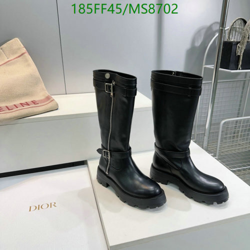 Celine Inspired Black Leather Knee-High Platform Boots for Women, EU35-40 3 Celine Inspired Black Leather Knee-High Platform Boots for Women, EU35-40