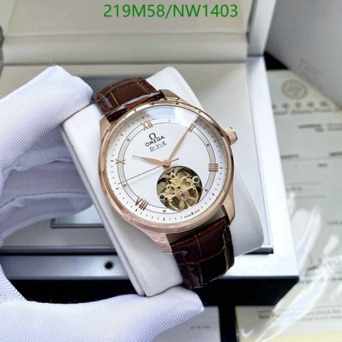 Omega De Ville Stainless Steel Automatic Movement Brown Leather Strap Watch