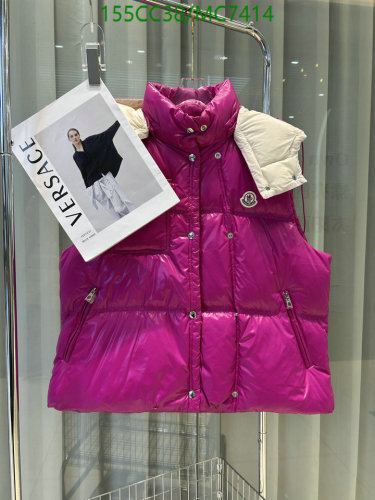 Moncler Women's Padded Down Vest, Sleeveless Puffer Jacket, Lightweight, Stylish