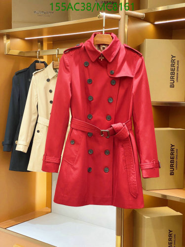 Burberry Women's Double-Breasted Trench Coat Classic Long Sleeve Outerwear