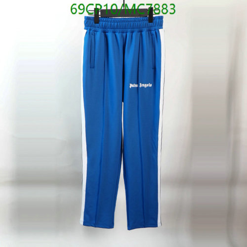 Palm Angels Blue Track Pants with White Side Stripes - Comfortable & Stylish