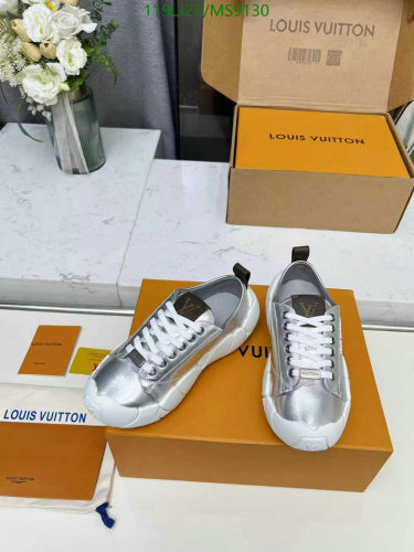 Louis Vuitton Women's Silver Leather Stellar Sneakers, Size EU35-EU41
