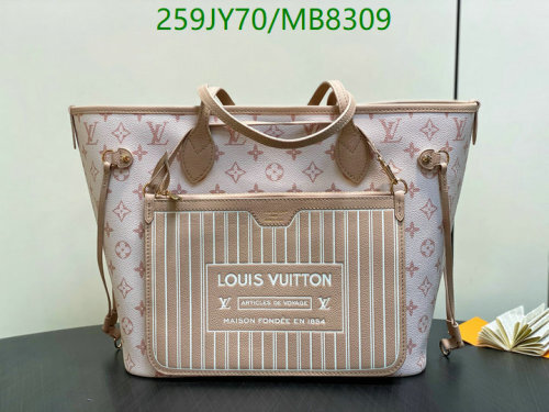 Louis Vuitton Neverfull MM: Coated Canvas & Leather Tote Bag, 31 x 28 x 14 cm