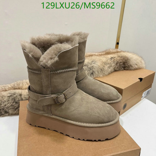 UGG Women's MS9662 Wool Boots with Buckle Detail - EU 35-40