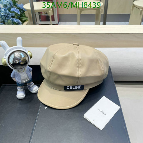 Celine Newsboy Cap - Elegant Leather Hat for Women | MH8439